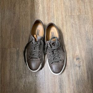 Johnston & Murphy Dark Brown Leather Sneakers